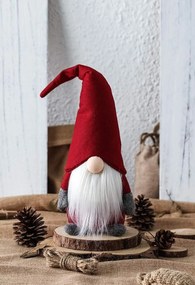 Vianočný škriatok ELF 009 - 47 cm červený