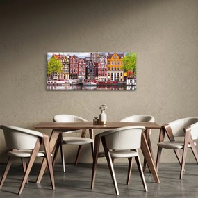 Obraz - Amsterdam, tanečné domy (120x50 cm)