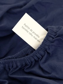 Jersey plachta Classic 140 x 200 cm – tmavo modrá