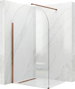 Rea Heaven, sprchová zástena Walk-in 110 cm, medená matná, REA-K6688