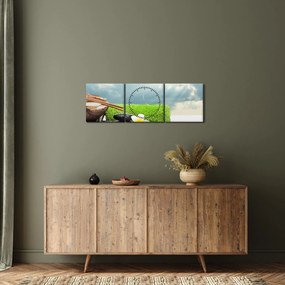 Obraz - Spa and relax (s hodinami) (90x30 cm)