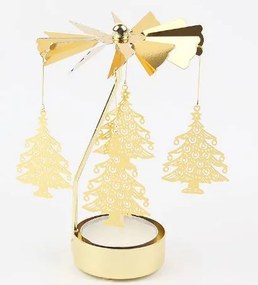 DECOLED Andělské zvonění, 8 x 13 cm, stromečky, zlaté