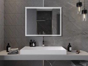 Mexen Taco, LED kúpeľňové zrkadlo s podsvietením 100 x 80 cm, 6000K, ochrana proti zahmlievaniu, 9805-100-080-611-00