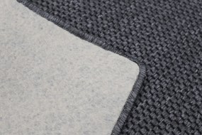 Vopi koberce Kusový koberec Nature antracit štvorec - 60x60 cm