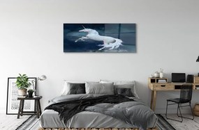 Obraz plexi Unicorn planét sky 120x60 cm