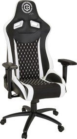 XXXLutz HERNÁ STOLIČKA, vzhľad kože, plochá tkanina, čierna, biela MID.YOU - Online Only kancelárie - 001918033404