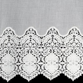 KRÁTKA ZÁCLONA NA PÁSKE SOLA 150X40 CM BIELA