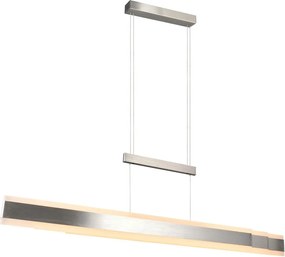 LED závesné svietidlo v matne striebornej farbe s kovovým tienidlom Arcola – Trio