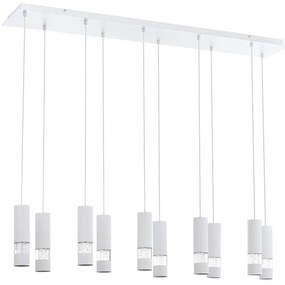 Eglo 39703 - LED Luster na lanku BERNABETA 10xGU10/5W/230V biela