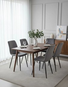 Stolička Daren Velvet sivá