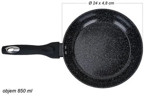 MEGAKOMBO Multifunkčný kuchynský robot BestBerg BBR-1900B + 15dielna sada riadu s mramorovým povrchom BestBerg BBN-1015A / čierna