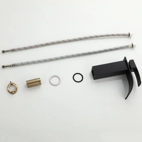 Umývadlová batéria WATERFALL - čierna - nízka