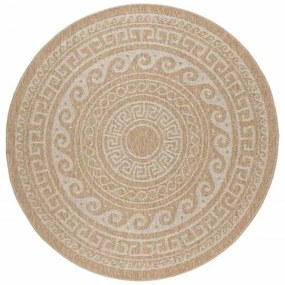 Vopi Kusový koberec Comilla 0887 beige, priemer 120 cm