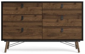 Tmavohnedá komoda Tvilum Ry, 150 x 95 cm