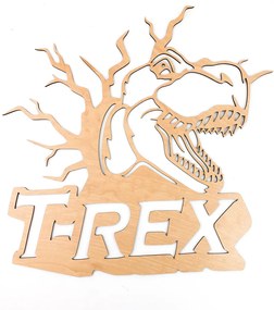 Veselá Stena Drevená nástenná dekorácia Dinosaurus T-REX