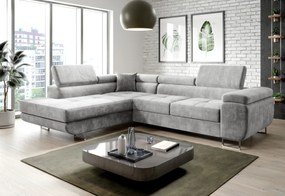 Rohová sedacia súprava SELVA, 275x90x202, monolith 84, ľavá