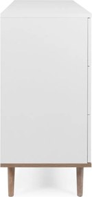 Komoda se 6 zásuvkami Göteborg, bílá/dub sonoma