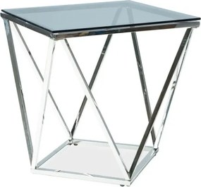 Konferenčný stolík Silver B číry/chróm