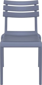 HELEN záhradná stolička bez podrúčok dark grey