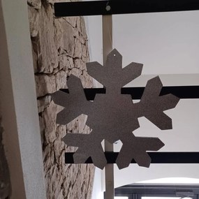 DECOLED Snehová vločka I, priemer 80 cm, strieborná