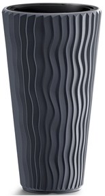 Plastový kvetináč DPSP300 29,7 cm - antracit