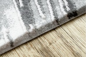 Koberec AKRYL VALS 0W1733 C53 47 Abstrakcia 3D hviezda slonia kosť / sivý