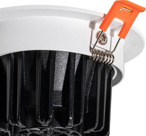 Zapustené bodové svietidlo biele 9,5 cm vrátane LED 1015 lm stmievateľné IP65 - Gaius