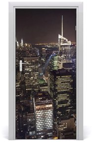 Fototapeta samolepiace na dvere New York noc 85x205 cm