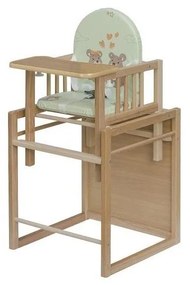 COSING - Detská jedálenská stolička 2v1 Viktoria buk/zelená