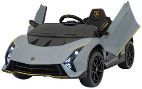 RAMIZ Elektrická autíčko Lamborghini Invencible - sivé - 4x35W- BATÉRIA - 12V7Ah - 2024