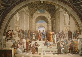 Raphael (Raffaello Sanzio of Urbino) - Umelecká tlač School of Athens, 1510-11, (40 x 26.7 cm)