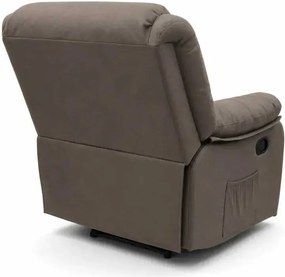 LuxuryForm DESIGN Televízne kreslo VELORA s polohovaním - Taupe