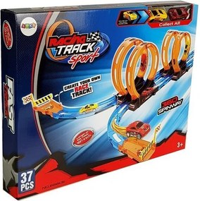 LEAN Toys Trať pre autíčka so slučkami