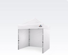 BRIMO Exkluzívne Riešenie pre Váš Marketing: Nožnicový Stan 2x2 m – Bez Námahy, S Maximálnym Dojmom! - s 3 stenami - Biela 1