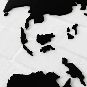DUBLEZ | Drevená 3D mapa sveta na stenu