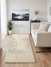 ELLE Decoration, Behúň Majoli 106238 White z kolekcie Elle, 80x200, biela, chodba / predsieň