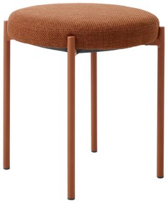 Kovová stolička v terakotovej farbe Pelican – Unique Furniture