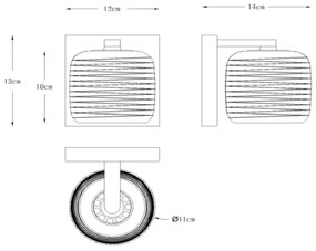 Lucide 70284/01/11 - Nástenné svietidlo ERYN 1xG9/42W/230V