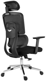 Kancelárska ergonomická stolička Neoseat GARY — čierna, nosnosť 150 kg