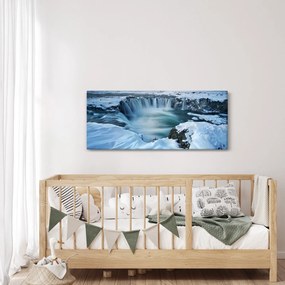 Obraz - Vodopád Bohov, Island (120x50 cm)