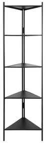 Čierna kovová knižnica 58.5x200 cm Display - Light &amp; Living