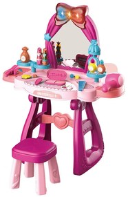 Detský toaletný stolík s hudbou a stoličkou BABY MIX