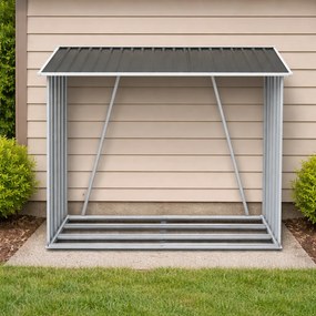 Záhradný drevník BestBerg BBSH-F002G / 1,8 m² / 217 x 83 x 154 cm / sivá