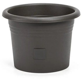Plastia Samozavlažovací kvetináč Narza pr. 35 cm, antracit, pr. 35 cm