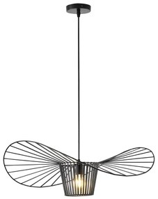 Luster na lanku OGGI 1xE27/40W/230V čierna