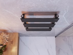 Erga Classic, vykurovacie teleso 800x500 mm, 411W, čierna matná, ERG-LAV-CLAS-8050-BK