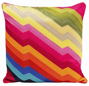 Artistic Zig Zag vankúš červený 50x50 cm