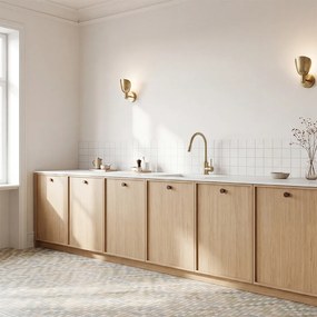 Kuchinox Navira, drezová batéria stojacia s flexibilným ramienkom, šampanské zlato, LAV-B53_G61D