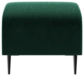 Tmavozelený zamatový puf Ghado Shel