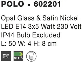 LED nástenné svietidlo Polo 50